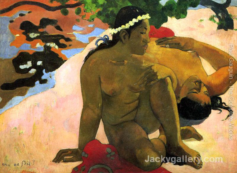 What Are You Jealous by Paul Gauguin paintings reproduction